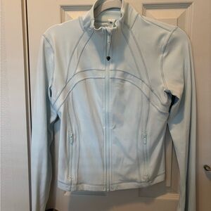Lululemon Cropped Define Nulu Jacket in Sheer Blue Size 8